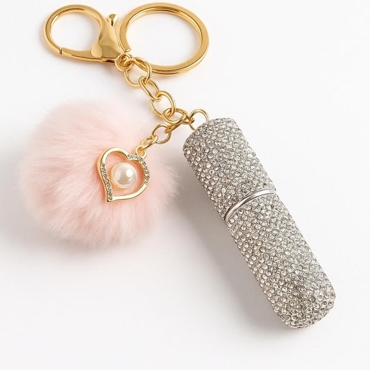 RHINESTONE PERFUME KEYCHAIN